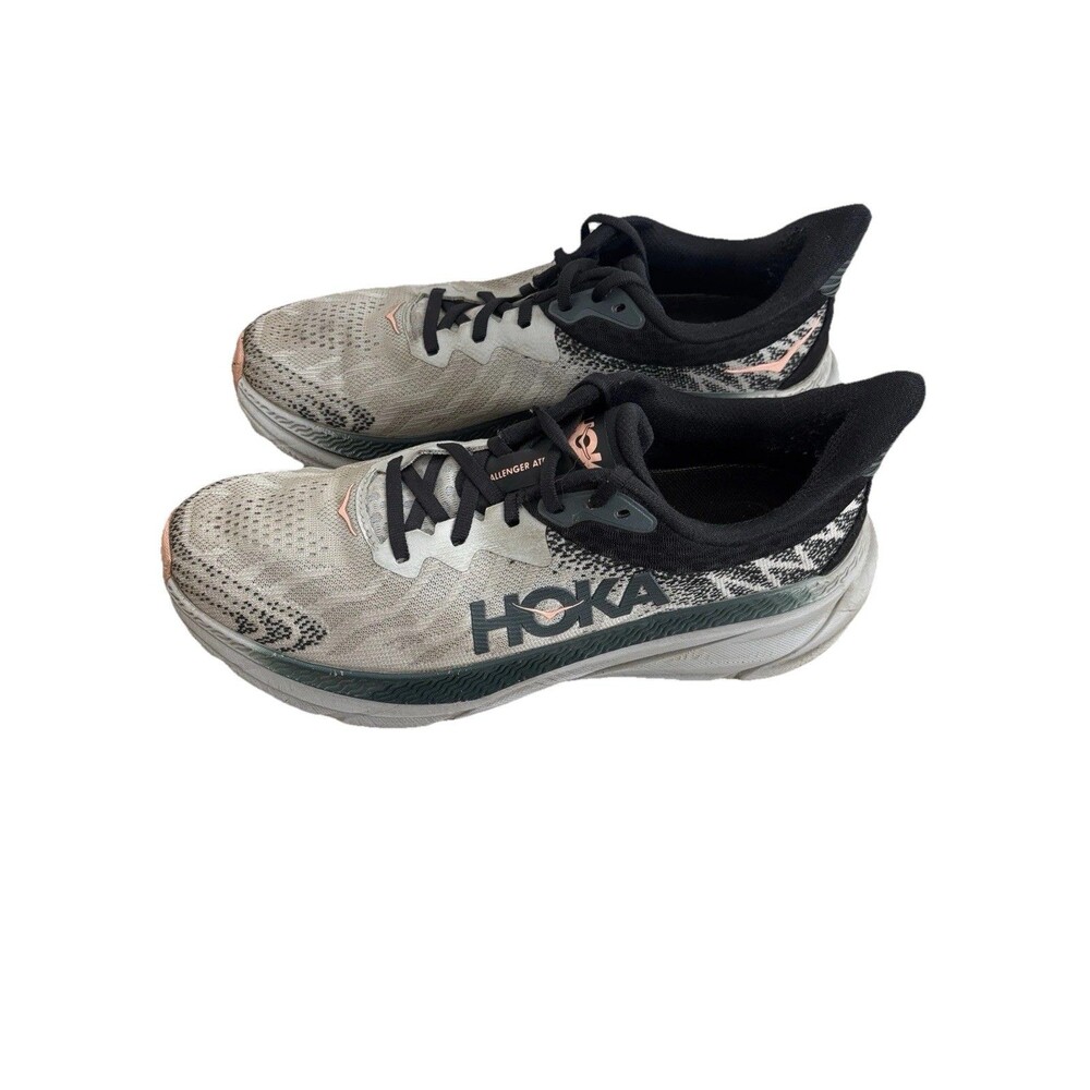 Hoka One One Women 9.5 Challenger ATR 7 Trail Running Sneaker Active Gray Shoe